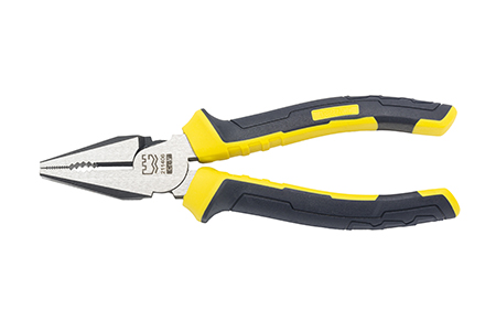 Great Wall Industrial-Grade German-Style Bi-Color Handle Combination Pliers，Labor-Saving
