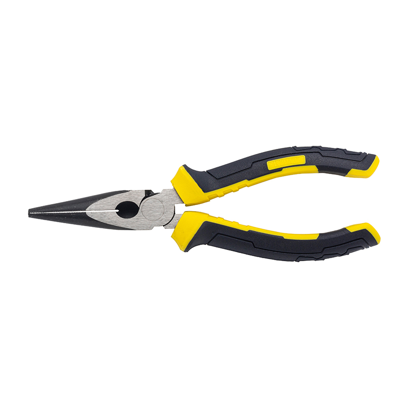 Great Wall Industrial-Grade German-Style Bi-Color Handle Long Nose Pliers，Labor-Saving