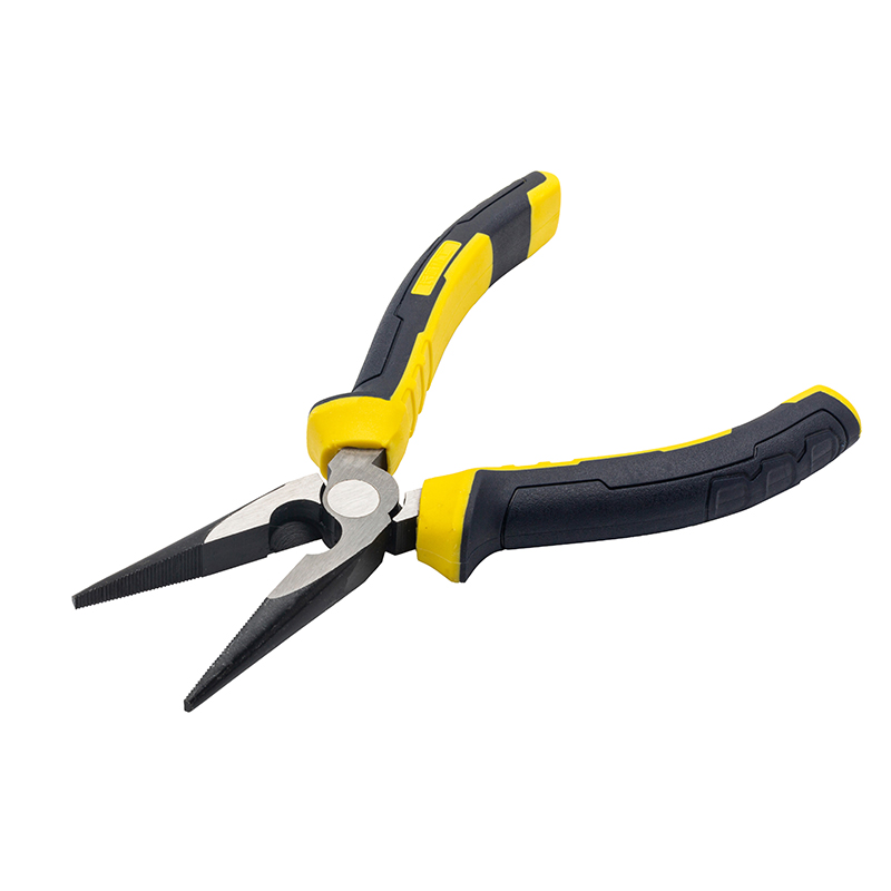 Great Wall Industrial-Grade German-Style Bi-Color Handle Long Nose Pliers，Labor-Saving