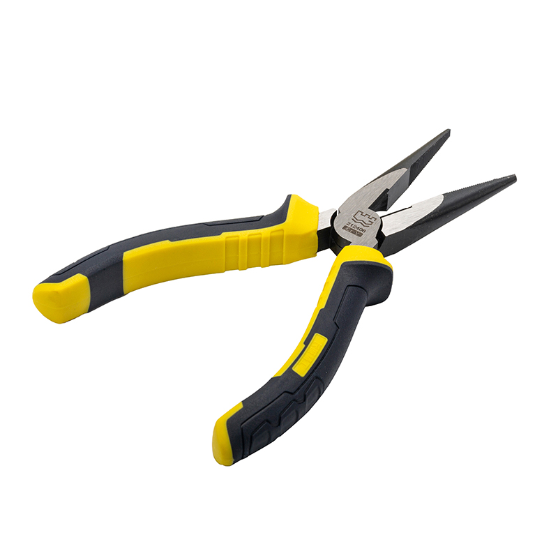 Great Wall Industrial-Grade German-Style Bi-Color Handle Long Nose Pliers，Labor-Saving