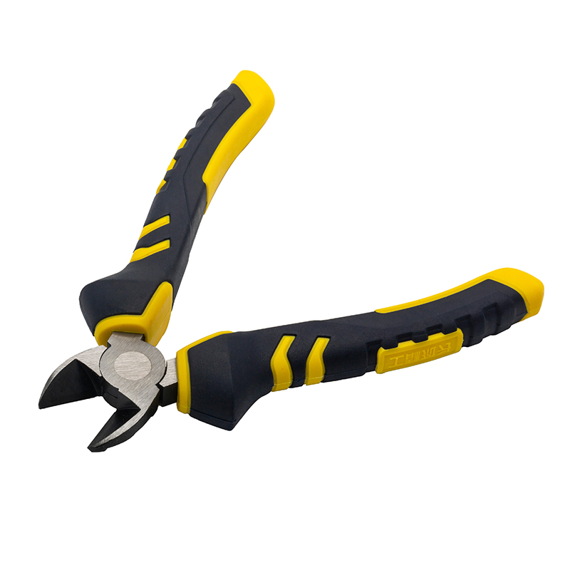 Great Wall Industrial-Grade German-Style Bi-Color Handle Diagonal Cutters Pliers，Labor-Saving